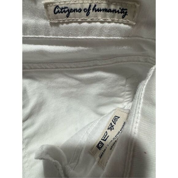 Citizens of Humanity Kelly stretch low waist bootcut white jeans 30 - Picture 5 of 9